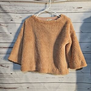 Madewell Faux Fur ‎ top size XXS